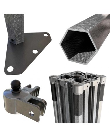 copy of 3X3M TONNELLE PLIANTE PROFI COMPOSITE REDX®
