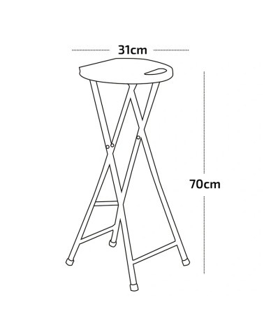 FOLDING STOOL (2pcs)