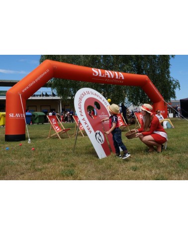 7m Portail publicitaire gonflable pneumatique hermétique RedX®