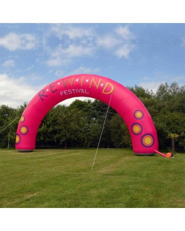 8m Opblaasbaar reclamehek met RedX® compressor
