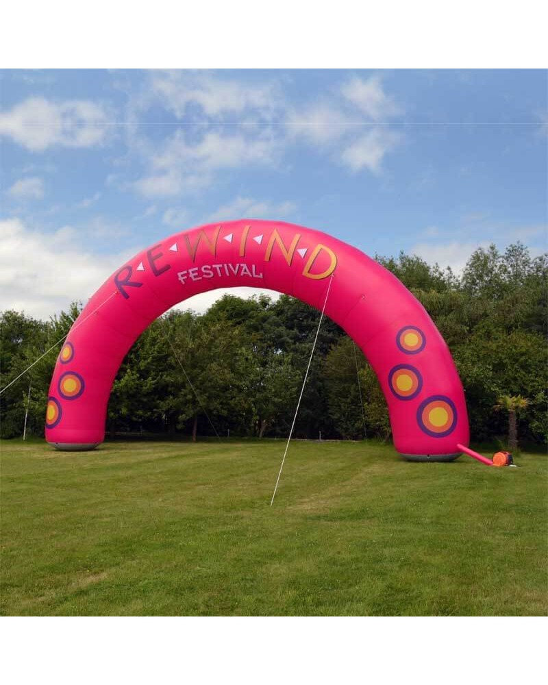 10m Opblaasbaar reclamehek met RedX® compressor