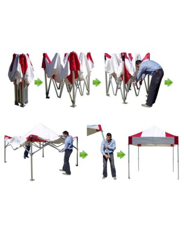 4.5x3m Pop-Up Hobby Folding Arbour RedX®