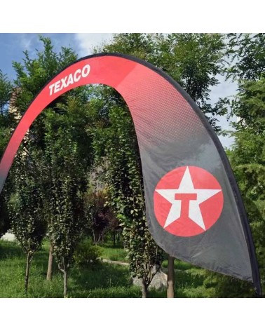 Flag arch with print