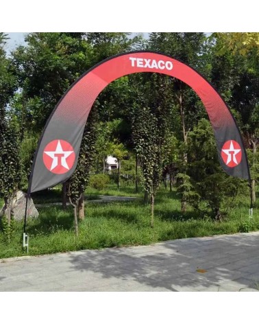 Flag arch with print